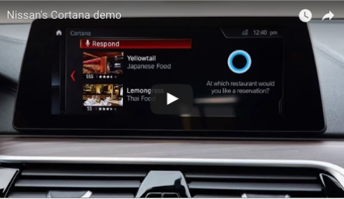 Asistente Virtual Cortana de Nissan para facilitar el día a día