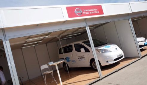 Nissan participa en el ECOMOV con el Leaf y la e-NV200