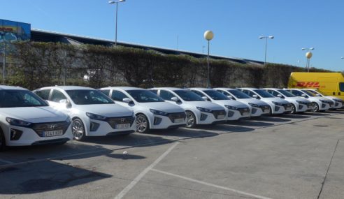 Hyundai entrega 48 Ioniq híbridos a DHL