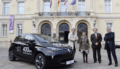 Nuevo Renault ZOE Z.E. 4.0 en el Ayuntamiento de Palencia