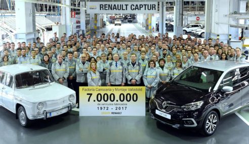 La factoría de Carrocería y Montaje de Renault en Valladolid ha fabricado el vehículo siete millones