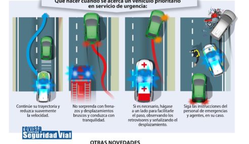 Los servicios de emergencia llevarán luces azules