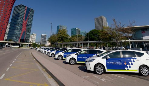 18 Híbridos de Toyota para la Guardia Urbana de L’Hospitalet