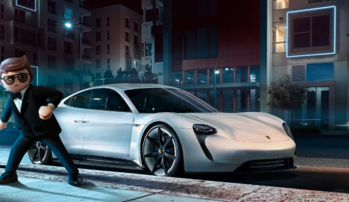 Porsche Mission E coche del agente secreto Rex Dasher