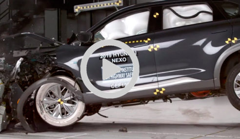 El Hyundai NEXO en el Insurance Institute for Highway Safety