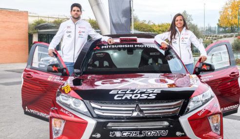 Cristina Gutiérrez prepara su mejorado Mitsubishi Eclipse Cross para el Dakar 2020