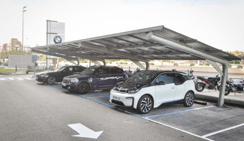 BMW Group España ha instalado una pérgola solar en sus oficinas