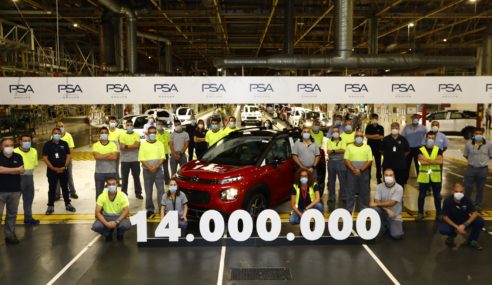 La planta de Groupe PSA en Zaragoza alcanza los 14 millones de unidades producidas.