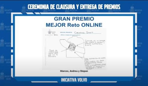 Premios a los mejores desafíos presentados por el alumnado del programa Iniciativa VOLVO